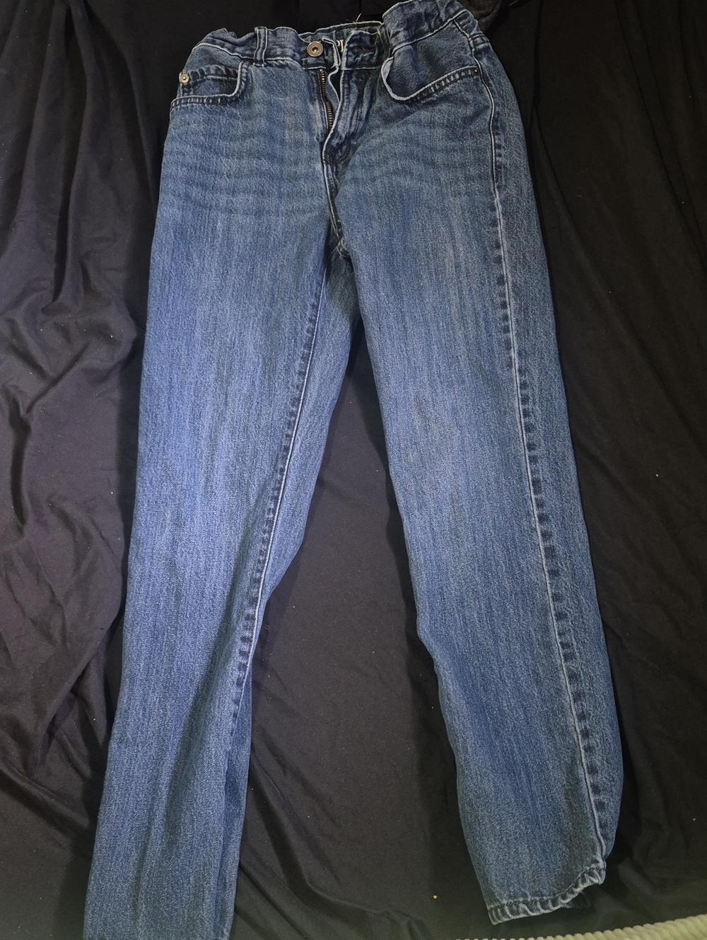 Place Straight-Leg Women's Jeans in Medium Blue Wash